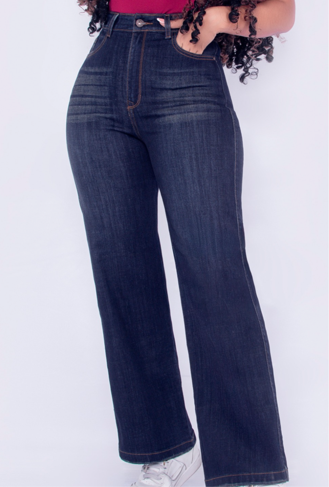 STRETCH WIDE JEANS